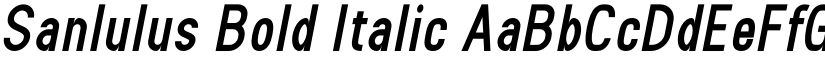 Sanlulus Bold Italic font