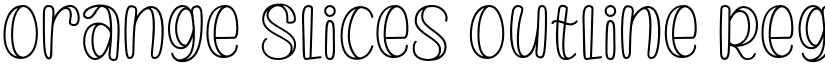 Orange Slices Outline Regular font