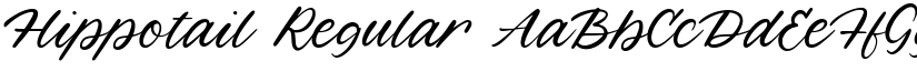 Hippotail Regular font
