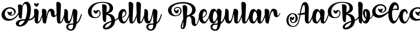 Dirly Belly Regular font
