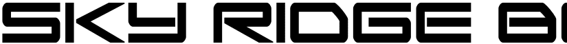 Sky Ridge Bold Condensed Regular font
