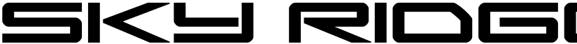 Sky Ridge Bold Expanded Regular font