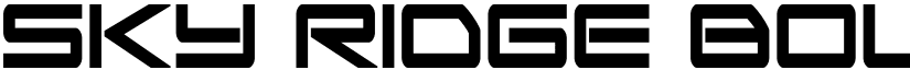 Sky Ridge Bold Extra-Condensed Regular font