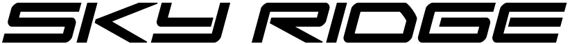 Sky Ridge Bold Italic Regular font