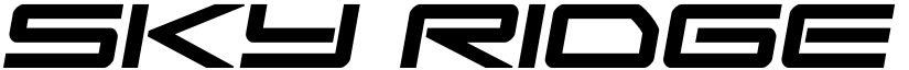 Sky Ridge Bold Semi-Italic Regular font