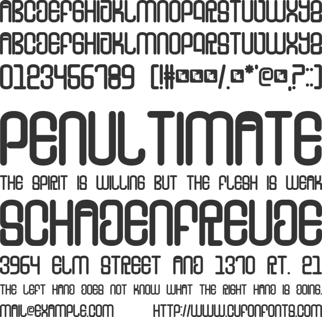 FD Tounge font preview