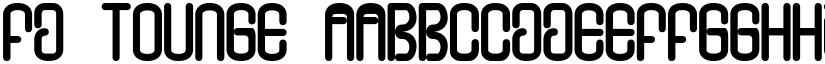 FD Tounge font
