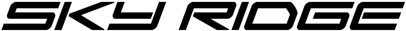 Sky Ridge Bold Super-Italic Regular font