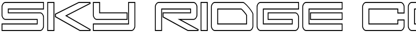 Sky Ridge Condensed Outline Regular font