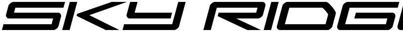 Sky Ridge Expanded Italic Regular font