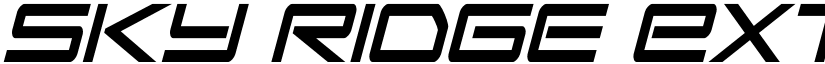 Sky Ridge Extra-Condensed Ital Regular font