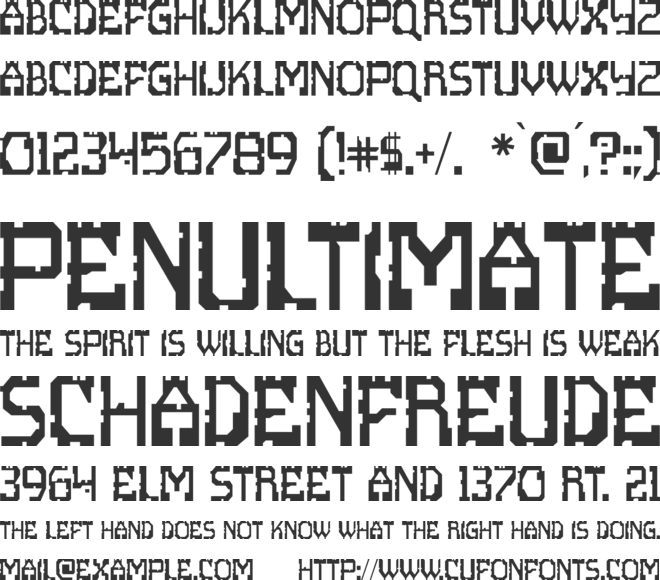 Scritzy X font preview