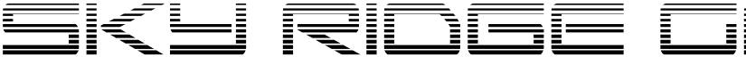 Sky Ridge Gradient Condensed Regular font