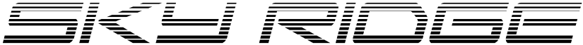 Sky Ridge Gradient Italic Regular font
