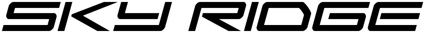 Sky Ridge Italic Regular font