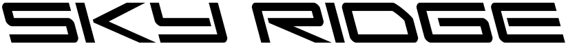 Sky Ridge Leftalic Regular font