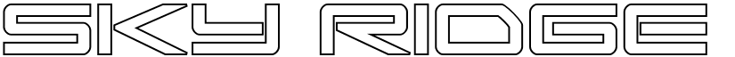 Sky Ridge Outline Regular font
