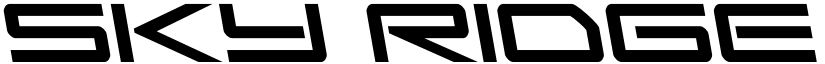 Sky Ridge Semi-Leftalic Regular font