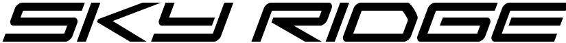 Sky Ridge Super-Italic Regular font