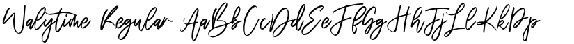 Walytime Regular font