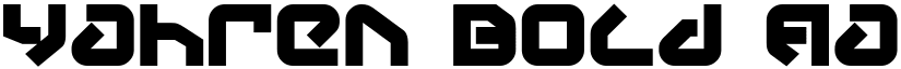 Yahren Bold font