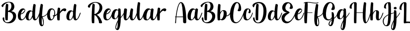 Bedford Regular font