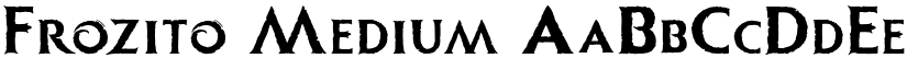 Frozito Medium font