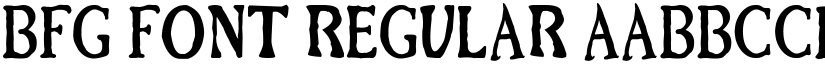 BFG Font Regular font