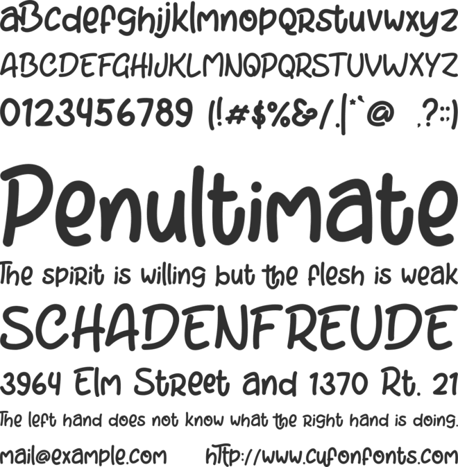 arthury font preview