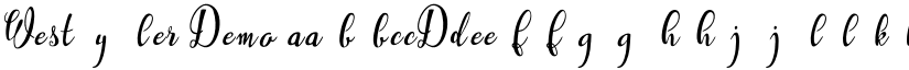Westyler Demo font