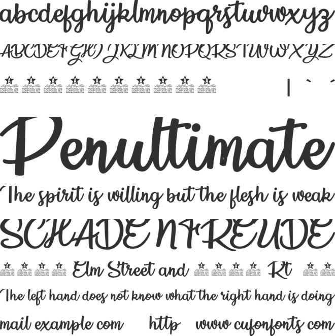 Lovely Summer personal Use font preview