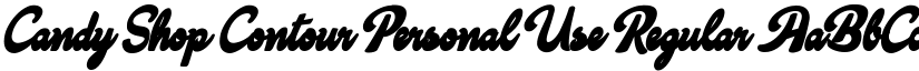 Candy Shop Contour Personal Use Regular font