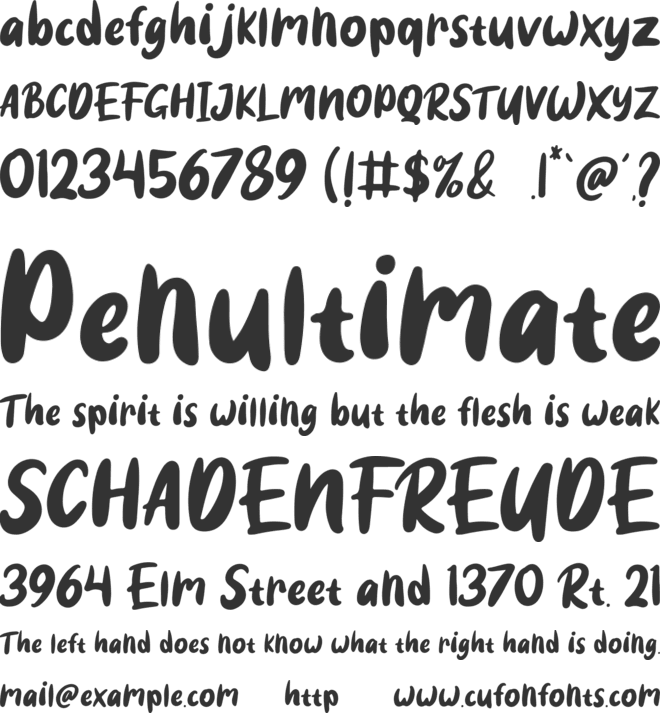 Good boy font preview