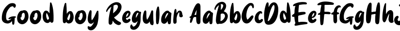 Good boy Regular font