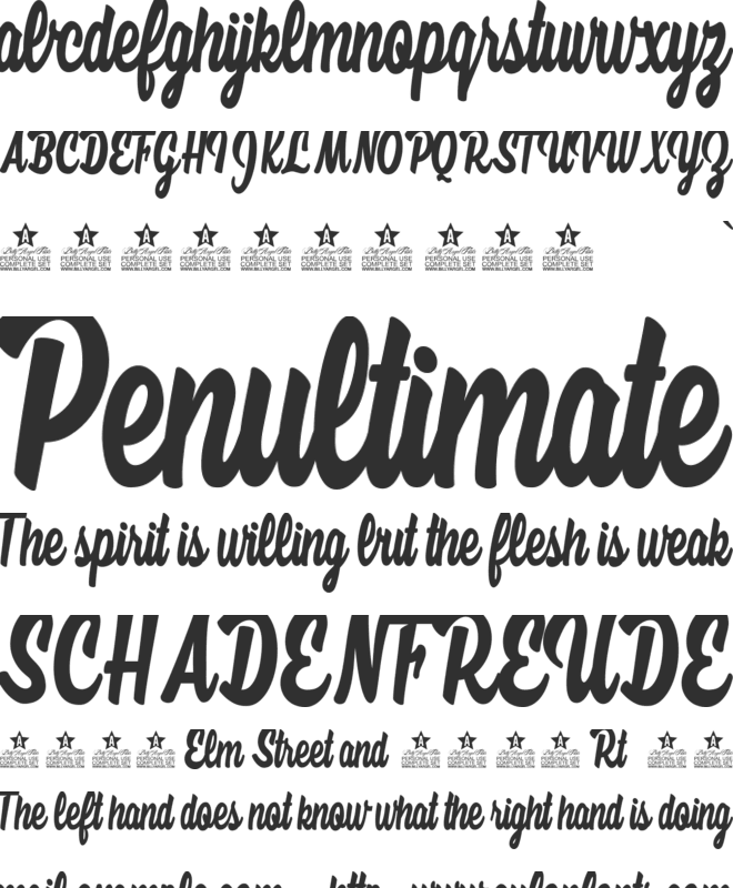 Wisdom Words Personal Use font preview
