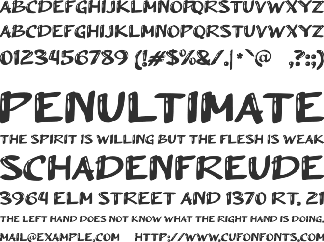 a Arush Shiny font preview