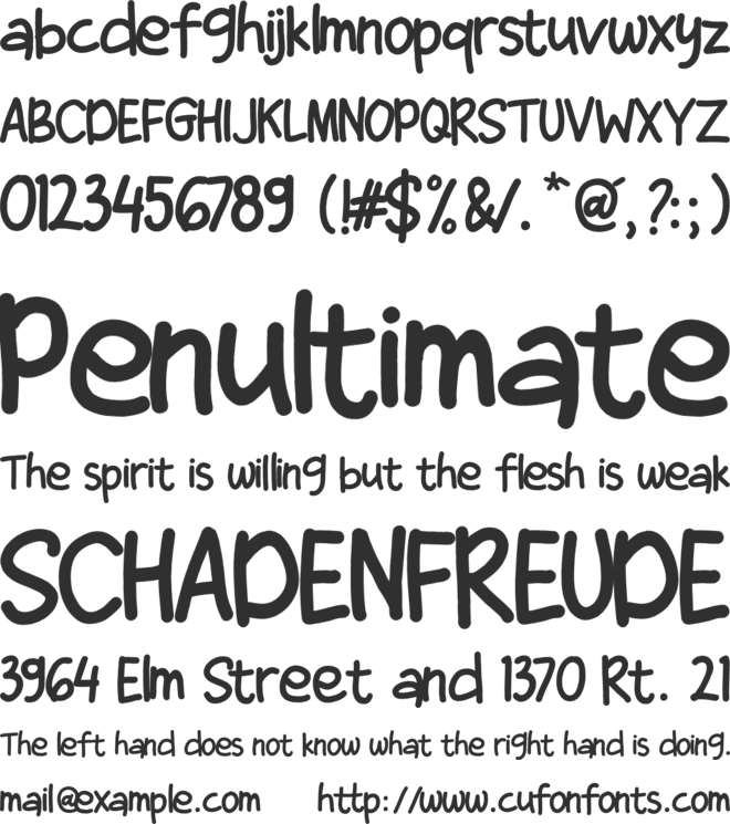 SimpleCat font preview