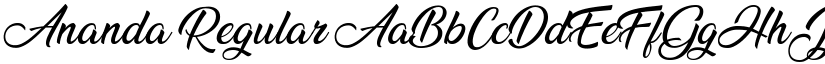 Ananda Regular font
