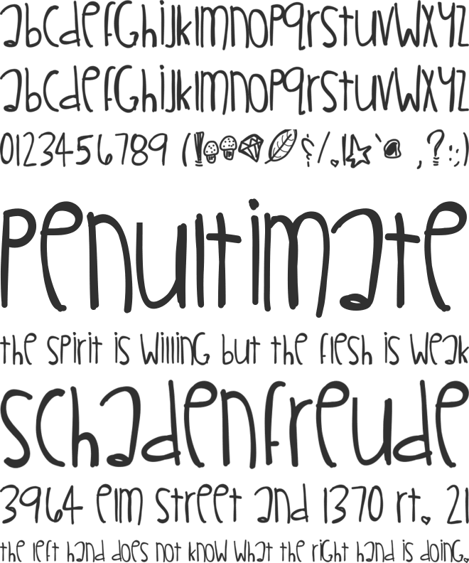 LittleMuffins font preview