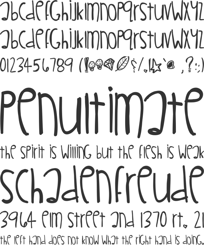 LittleMuffins font preview