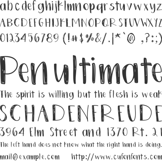 ChalkyChuck font preview