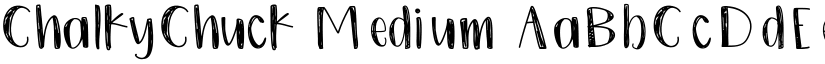 ChalkyChuck Medium font