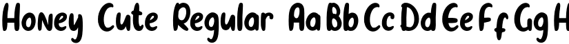 Honey Cute Regular font