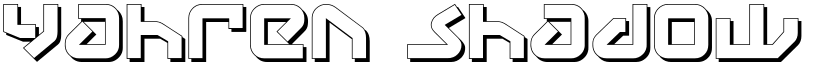 Yahren Shadow font