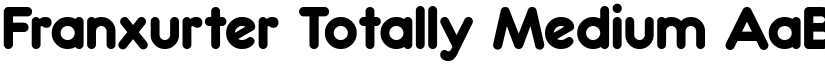 Franxurter Totally Medium font