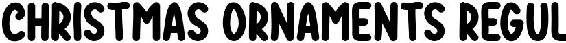 Christmas Ornaments Regular font