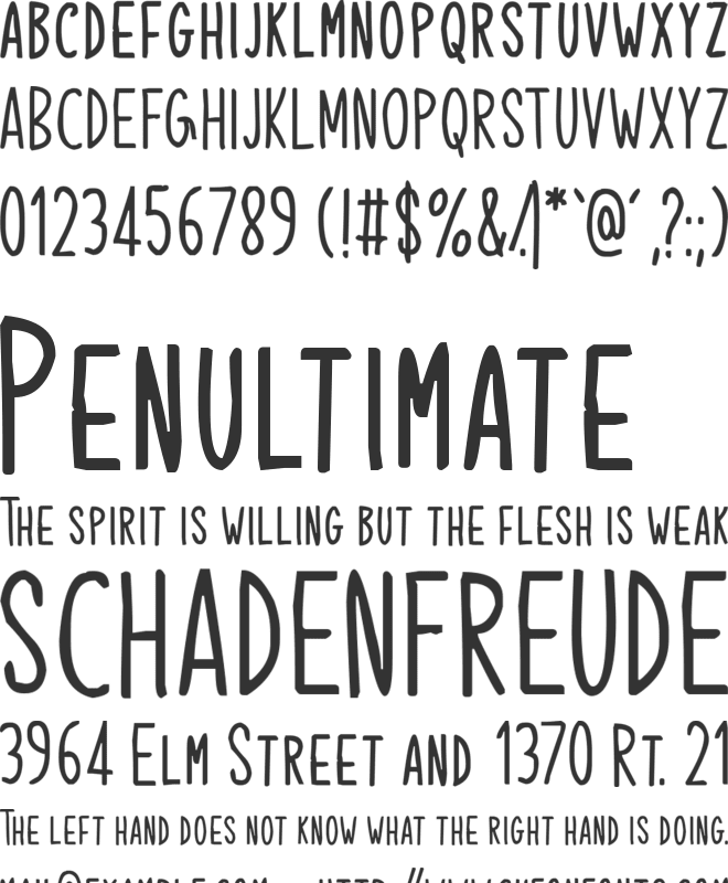 Ladylove font preview