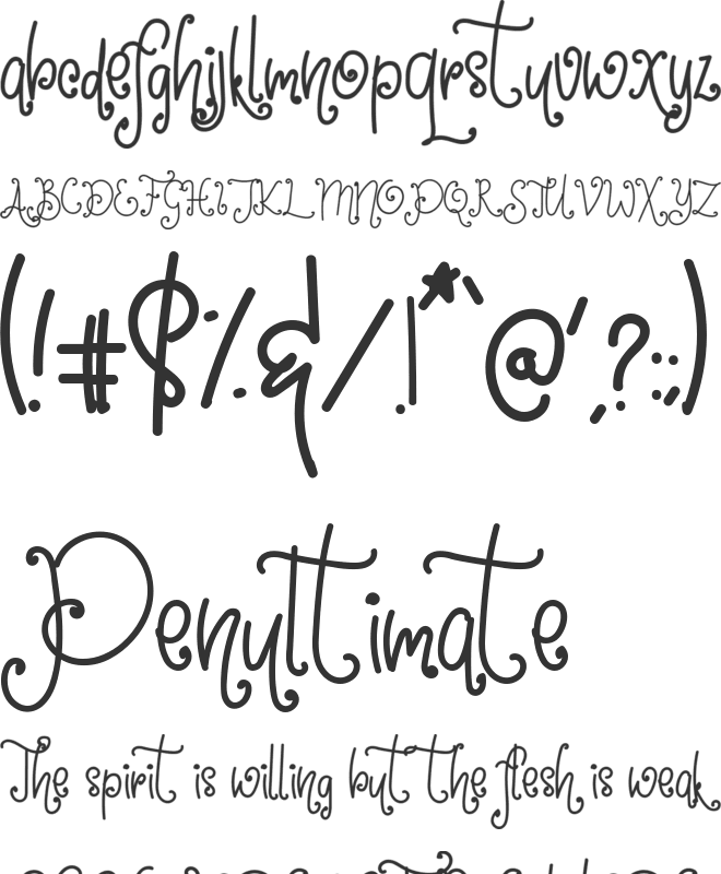 Saxophone font preview