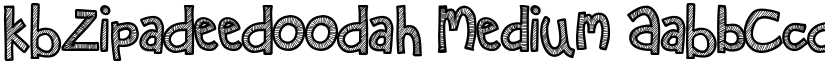 KBZipaDeeDooDah Medium font