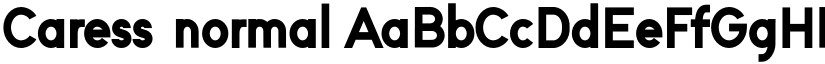 Caress normal font